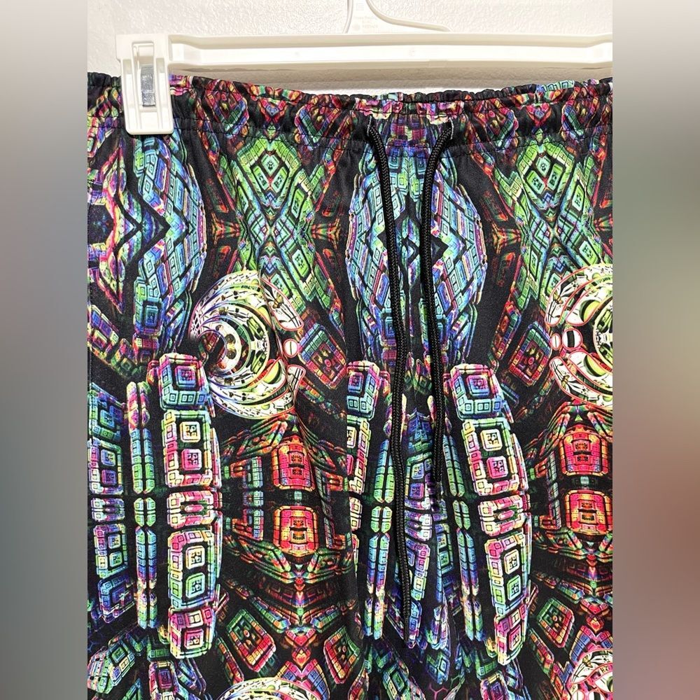 Bass center XII festival sweatpants colorful galaxy print  Adjustable men’s XL - Picture 3 of 8